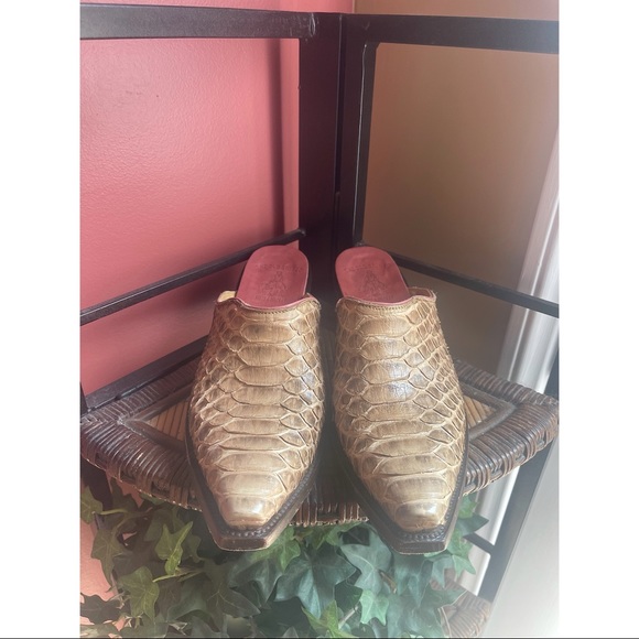 OLD GRINGO Snakeskin mules sz 8.5 - Picture 7 of 8